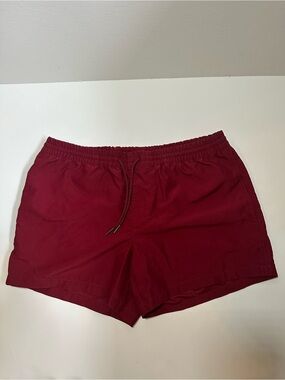 Club Monaco Men's Maroon Swim trunk Size: M